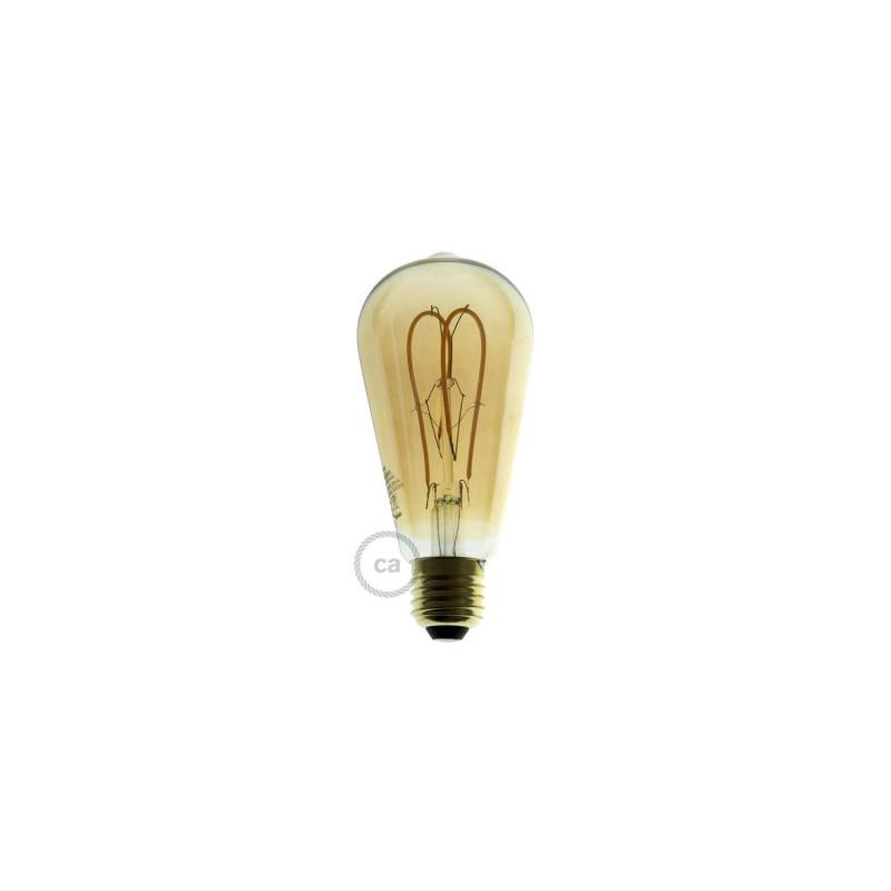 Product van LED Lamp Filament  E27 5W 250 lm ST64 Dimbaar Creative-Cables DL700144 