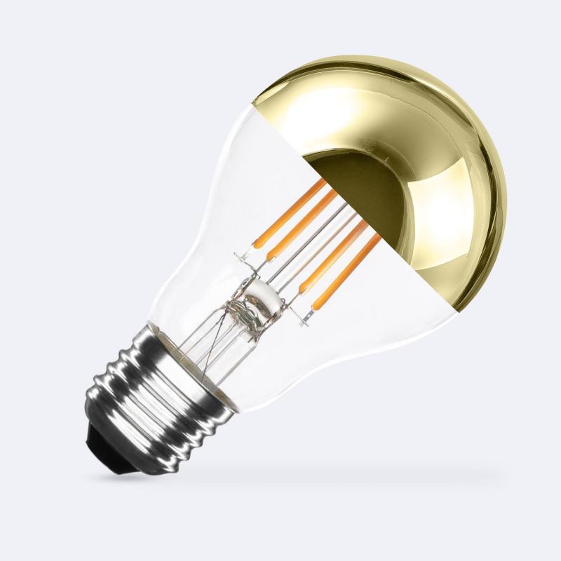 Product of 6W E27 A60 Gold Reflect Dimmable Filament LED Bulb 600lm