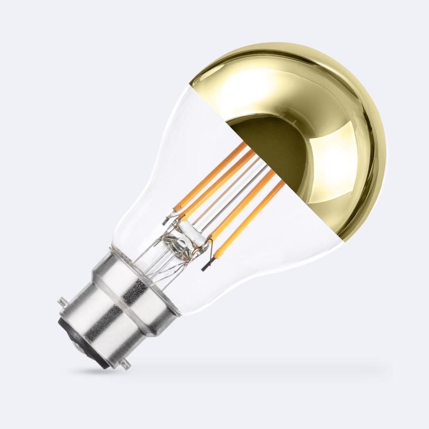 Product van LED Lamp Filament B22 8W 800 lm A60 Dimbaar Goud Reflect
