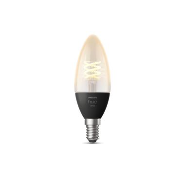 Product van LED Lamp Filament E14 4.5W 300 lm B35 PHILIPS Hue White Candle