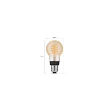 Product van LED Lamp Filament E27 7W 550 lm A60 PHILIPS Hue White Ambiance