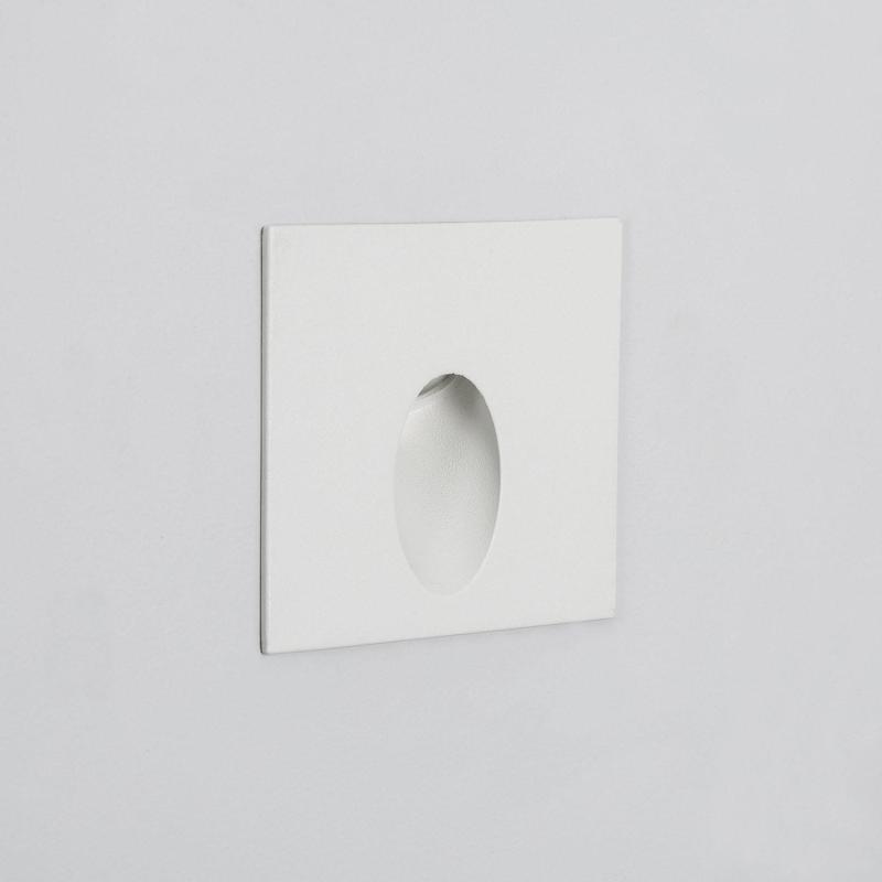 Product of 3W Ellis Square Recessed Outdoor Wall Light in White