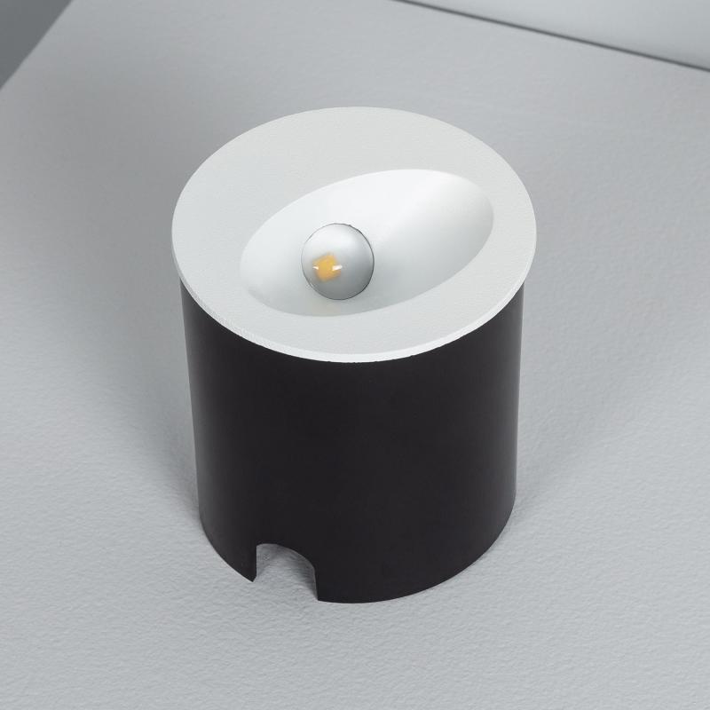 Prodotto da Segnapasso Esterni LED 3W Incasso Parete Circolare Bianco Coney 