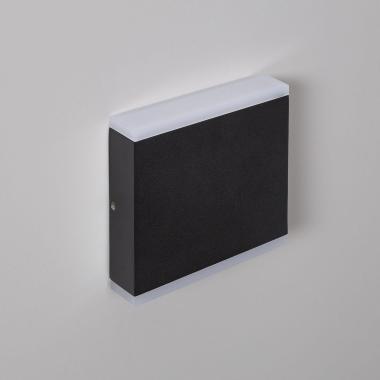 Produit de Applique Murale LED Extérieure Orus 6W Éclairage Double Face Carrée Noire 