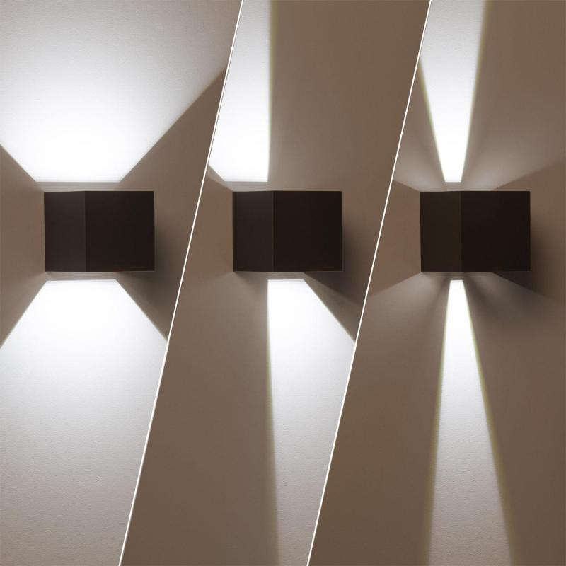 Product of 6W New Eros Grey LED Outdoor Double Sided Wall Lamp