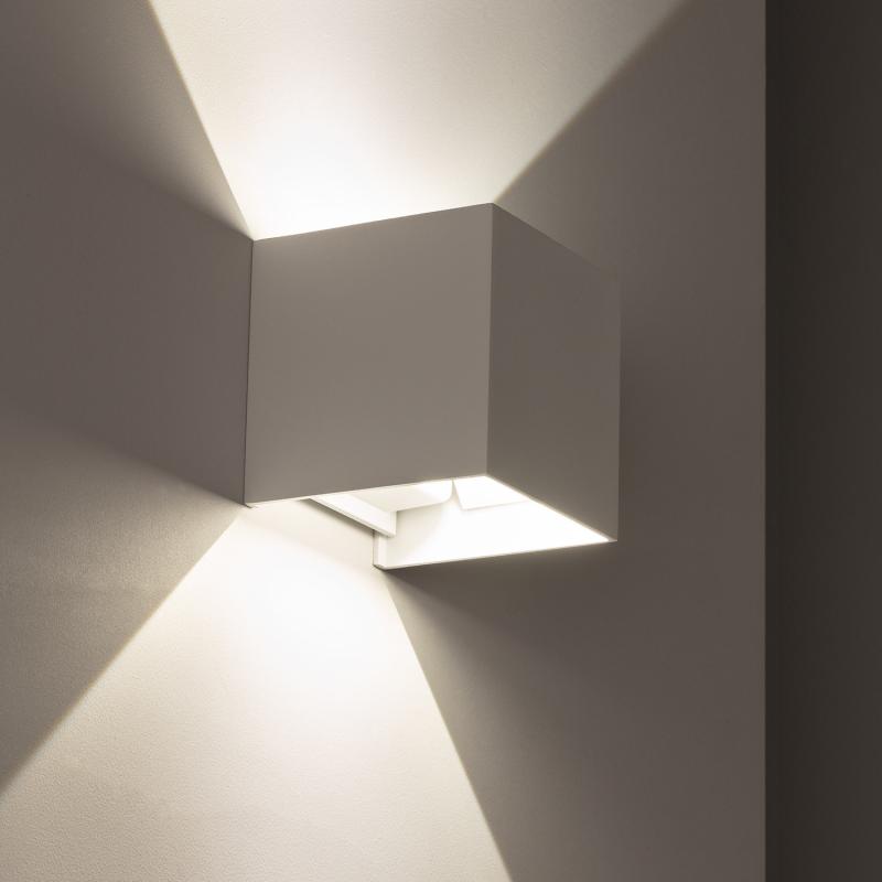 Prodotto da Applique da Parete Esterni LED 6W Alluminio Illuminazione Doppia Luce Eros Bianco
