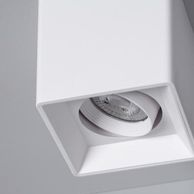 Prodotto da Applique da Soffitto Quadrata Bianco con Lampadina GU10 Space 