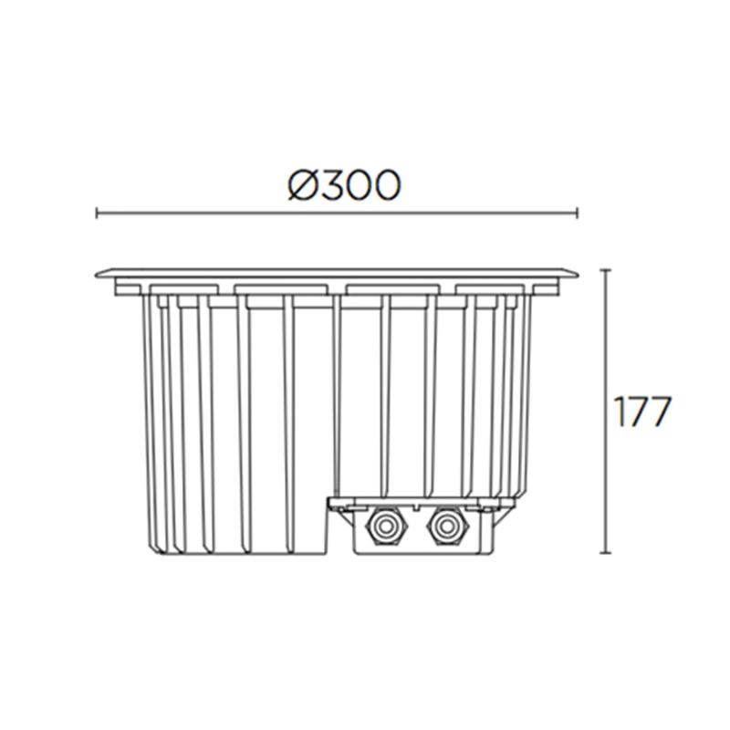 Product of 34.7W Gea Aluminium Dimmable LED Step Light LEDS-C4 55-9972-CA-CK 