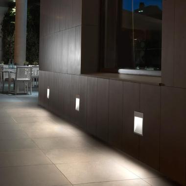 Product of 20W Micenas Square Recessed LED Step Light in Urban Grey LEDS-C4 05-9885-Z5-CL 