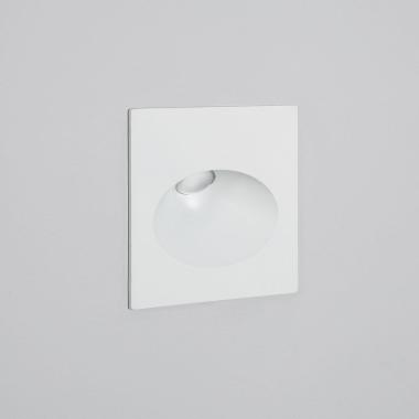 Prodotto da Segnapasso Esterni LED 3W Incasso Parete Quadrato Bianco Coney 