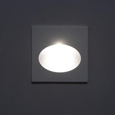 Product of 3W Coney Outdoor Recessed LED Wall Lamp in White