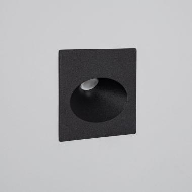 Product of 3W Coney Outdoor Recessed LED Wall Lamp in Black