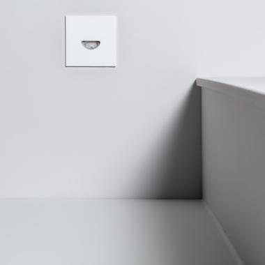 Product of 2W Guell Square Aluminium LED Wall Spotlight in White IP65