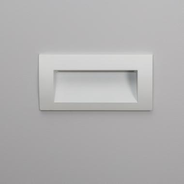 Product of 4W Elin Outdoor Rectangular Recessed LED Wall Light in White