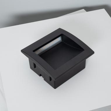 Product of 4W Natt Outdoor Square Recessed Black LED Wall Light