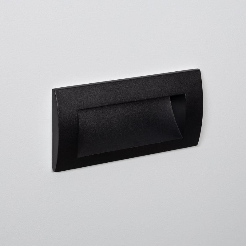 Product of 4W Elin Outdoor Rectangular Recessed Black LED Wall Light