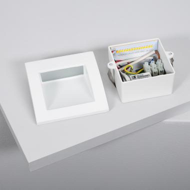 Product of 4W Leif Outdoor Square Recessed LED Wall Light in White