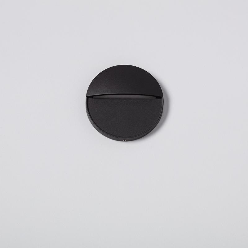 Prodotto da Segnapasso LED 4W Superficie da Parete Circolare Nero Jade 