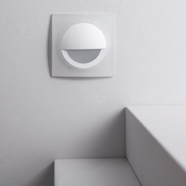 Prodotto da Segnapasso LED 3W da Incasso a Parete Circolare Bianco