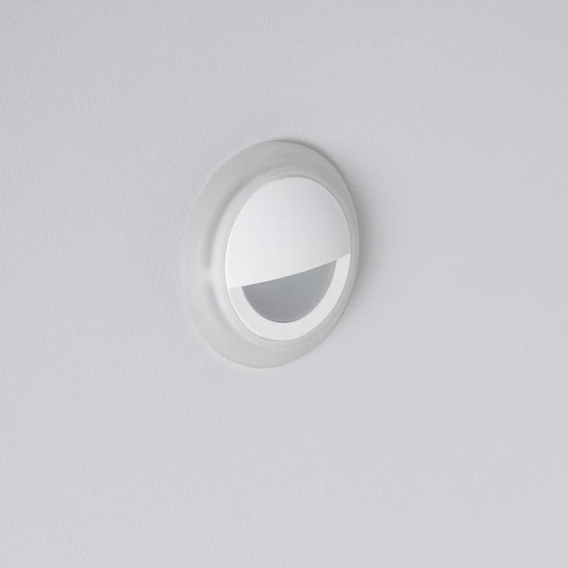 Product van Wandlamp LED 3W Aluminium Rond Oculare wit