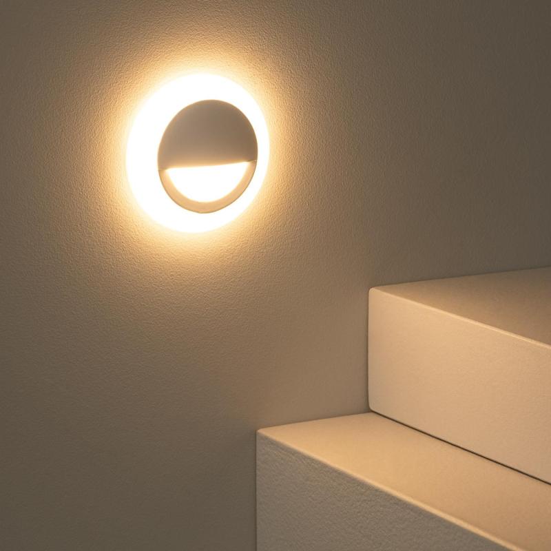 Produkt od Nástěnné Orientační LED Svítidlo 3W Vestavné Kruhové Occulare Bílé