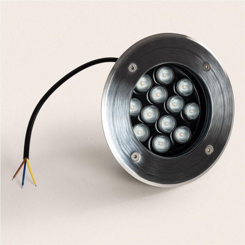 Product van Buiten Grond Spot LED 12W Solid Inox