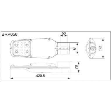 Product of PHILIPS Ledinaire 42W 111lm/W IP65 LED Streetlight BRP056