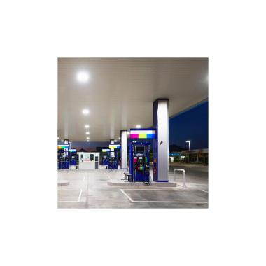 Prodotto da Faretto LED Canopy  Speciale Distributori di Benzina 100W LUMILEDS 150lm/W Driver Philips Xitanium Regolabile 1-10V