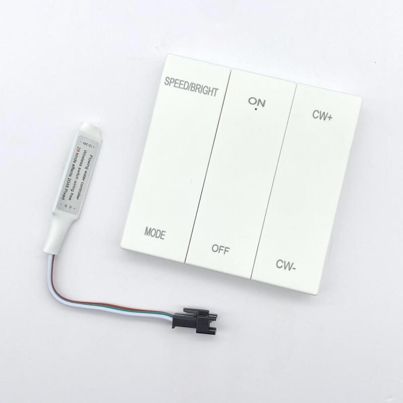 Product van Controller Digitale LED  Strip  12/24V DC + RF Afstandsbediening 6 knoppen 