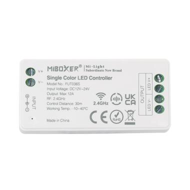 Product of MiBoxer 12/24V DC Monochrome LED Dimmer Controller + RF Remote Control