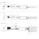 Product of Dimming Controller compatible with RF Remote for 12/24V DC Monochrome/CCT/RGB/RGBW LED Strips