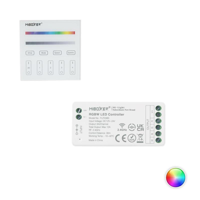 Produkt von Controller Dimmbar RGBW 12/24V DC +Fernbedienung RF 4 Zonen MiBoxer