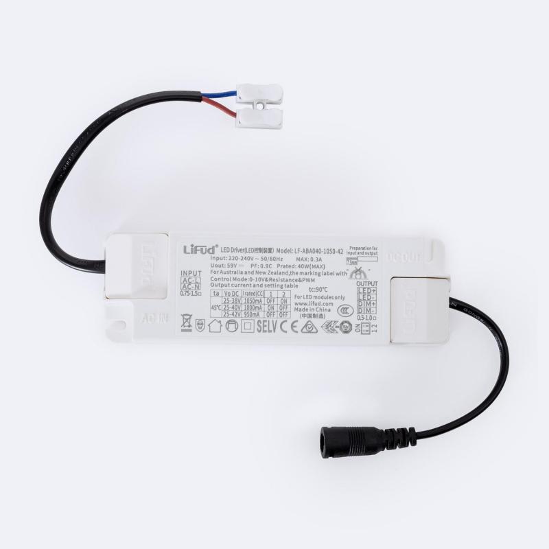 Product of 220-240V LIFUD 0-10V No Flicker Dimmable Driver 25-38V Output 950-1050mA 24-40W LF-ABA040-1050-42 