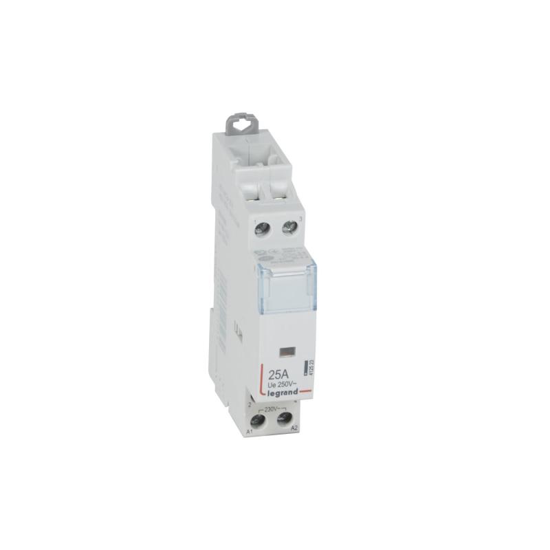 Product van CX³ vermogens contactor 230V - 2P-25A 250V - 2NO - 1module LEGRAND 412523