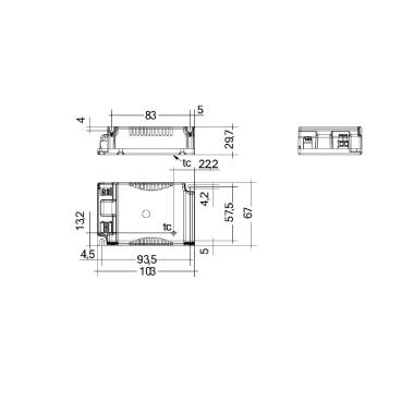 Product of 31.5-45W 30-43V Output 198-264V 1050mA fixC C SNC TRIDONIC LC Driver 87500564