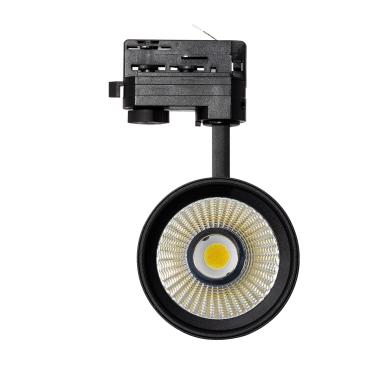 Produit de Spot LED New d'Angelo 40W Noir CRI90 LIFUD pour Rail Triphasé (3 Allumages) 