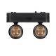 Produit de Spot LED sur Rail Magnétique 25mm Extra-Plat 14W Double 48V Noir