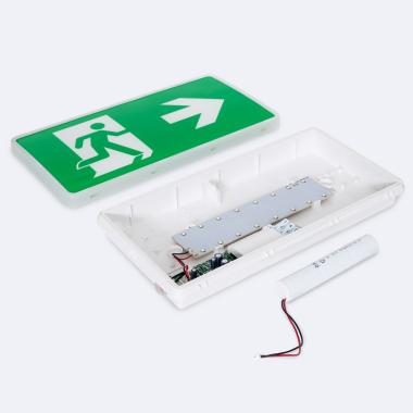 Prodotto da Luce di Emergenza LED a Incasso/Superficie 130lm Permanente/Non Permanente con Insegna IP65 Foro 150x310 mm