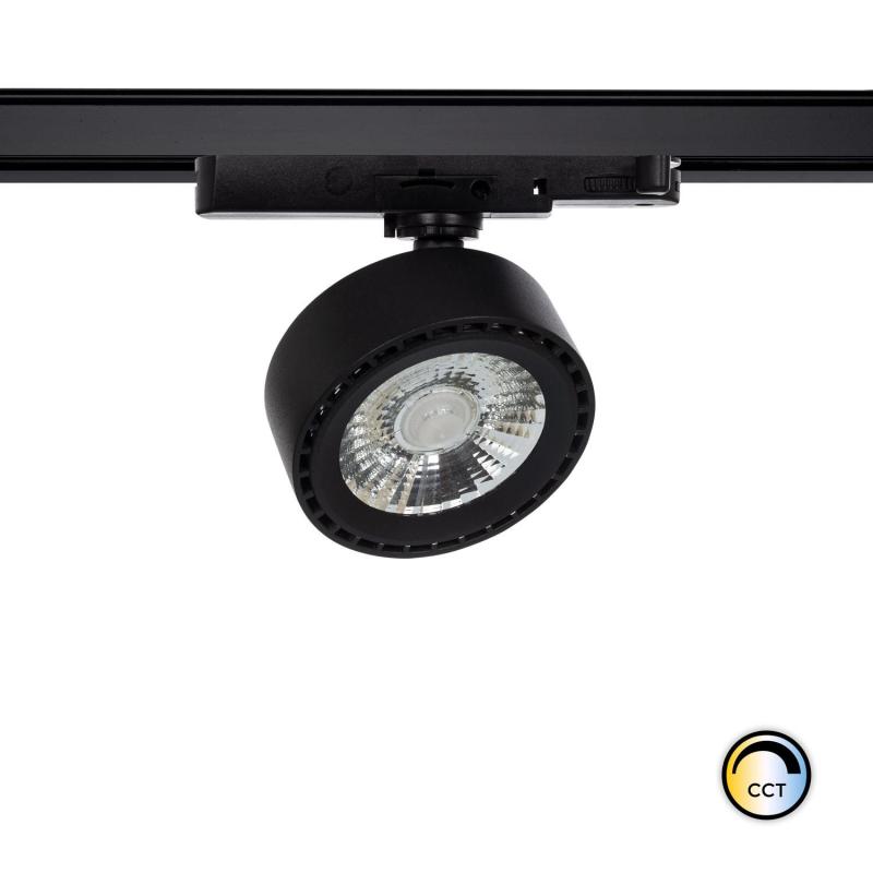 Produit de Spot LED New Onuba 20W Noir CRI90 No Flicker UGR16 pour Rail Triphasé (3 Allumages) 