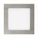 Produkt von LED-Deckeneinbauleuchte 12W Eckig SuperSlim Ausschnitt 152x152 mm Silber