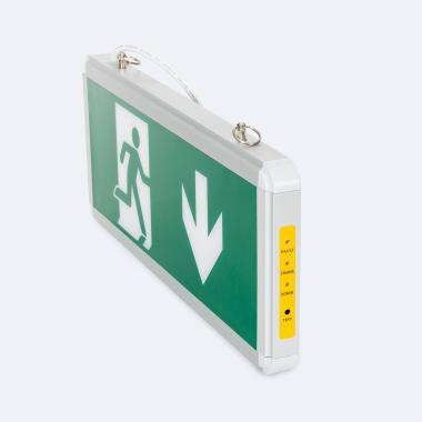 Product of Permanent LED Emergency Pendant Light with Double Sided Safety Sign 60lm