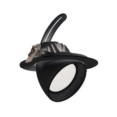 Produit de Downlight LED 38W Rond Orientable OSRAM CCT 120 lm/W LIFUD Coupe Ø 170 mm Noir