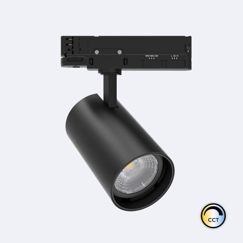 Prodotto da Faretto LED Fasano Nero 40W Regolabile CCT No Flicker per Binario Trifase