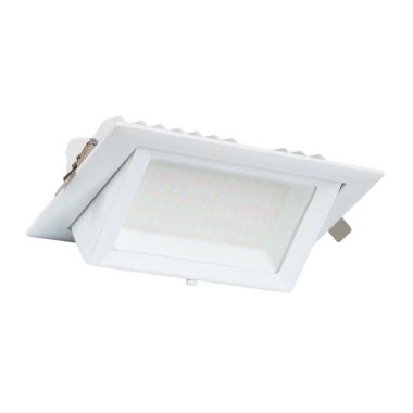 Produit de Spot Downlight LED 20W Rectangulaire Orientable SAMSUNG 130 lm/W LIFUD Coupe 210x125 mm