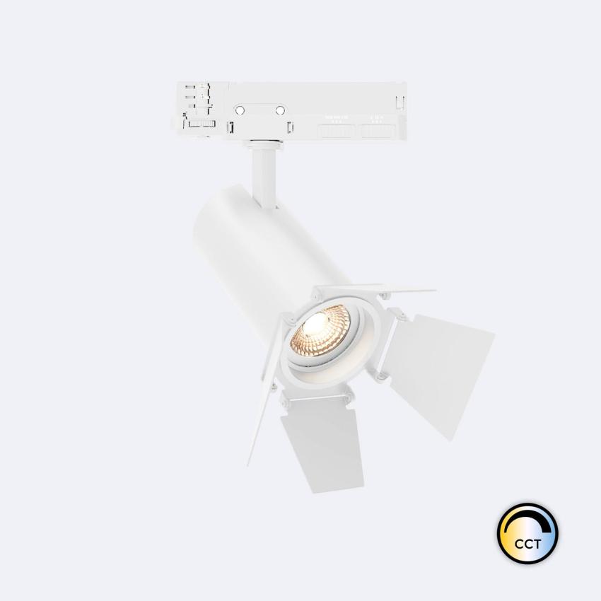 Produkt von LED-Strahler für 3-Phasenstromschiene 30W Fasano Cinema CCT No Flicker Dimmbar DALI Weiss