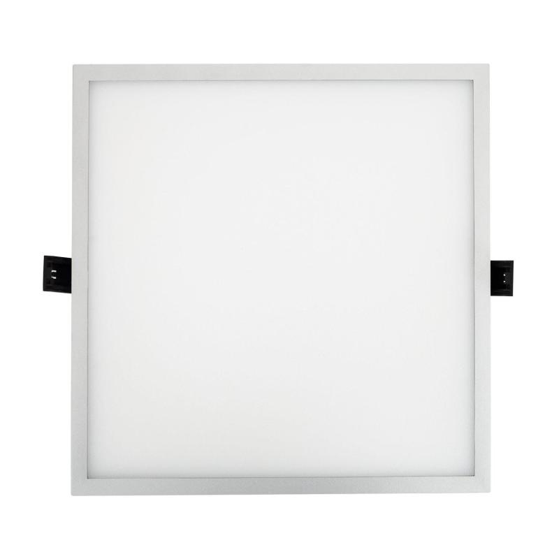 Produit de Dalle LED 30W Carrée High Lumen LIFUD Coupe Ø 200 mm Argentée