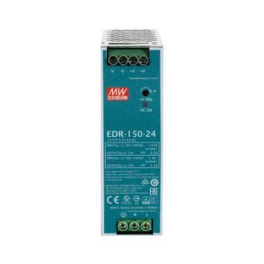 Product van Voeding MEAN WELL 24V 150W 6.5A voor DIN Rail  MEAN WELL EDR-150-24 