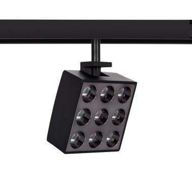 Produit de Spot LED Carré Orientable 15W CRI90 (UGR16) pour Rail Magnétique Monophasé 20mm 48V 