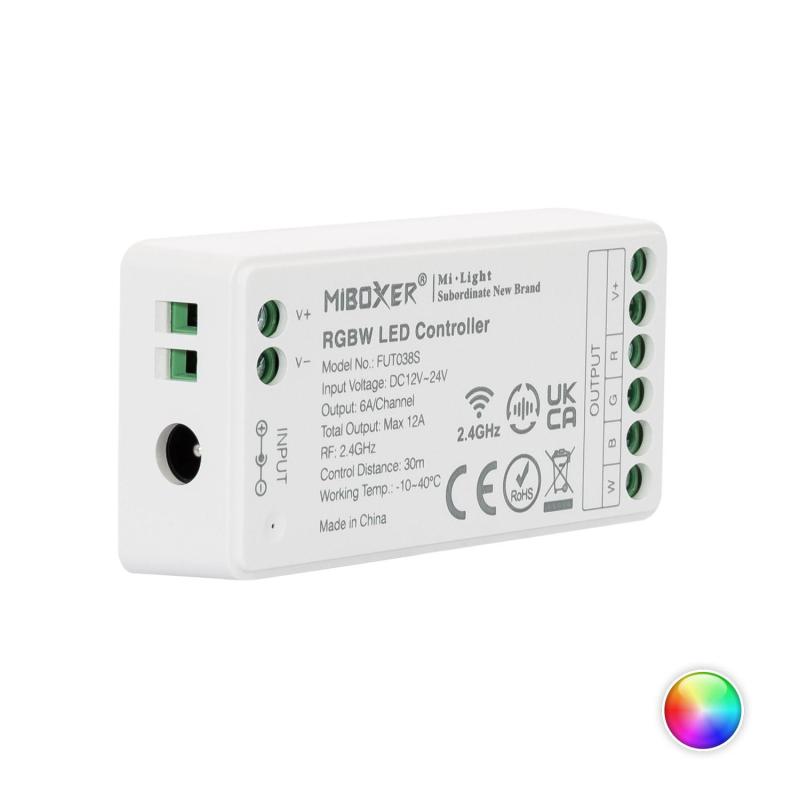 Product of MiBoxer FUT038S 12/24V DC RGBW LED Dimmer Controller 
