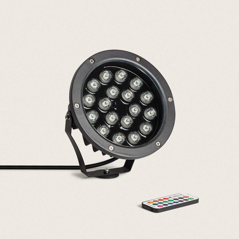 Product of 18W Colmar Outdoor RGB IP67 LED Spotlight with Spike